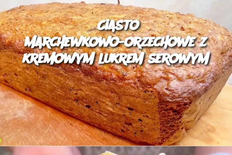 Ciasto marchewkowo-orzechowe z kremowym lukrem serowym