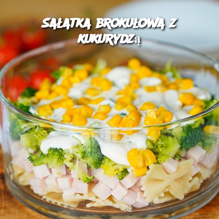 Sałatka Brokułowa z Kukurydzą (Broccoli and Corn Salad)