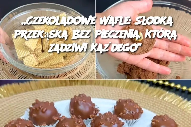 Wafel + Czekolada = Idealna Przekąska Bez Pieczenia