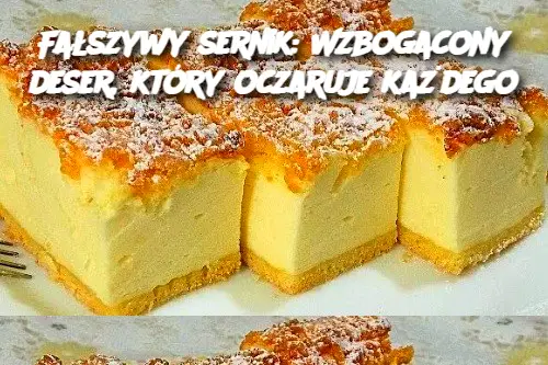 Fałszywy sernik: Wzbogacony deser, który oczaruje każdego