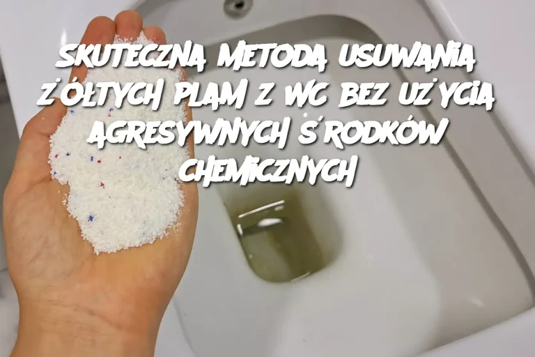 Skuteczna metoda usuwania żółtych plam z WC bez użycia agresywnych środków chemicznych