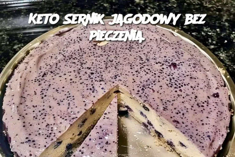 Keto Sernik jagodowy bez pieczenia.