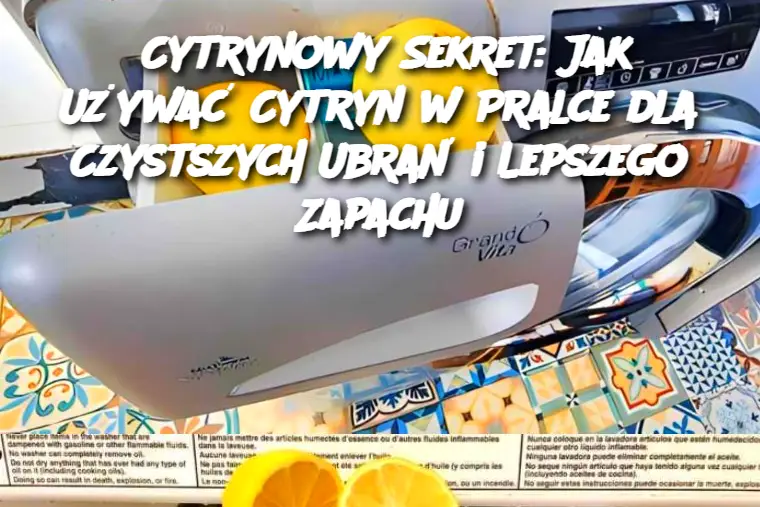 Cytrynowy Sekret: Jak Używać Cytryn w Pralce dla Czystszych Ubrań i Lepszego Zapachu