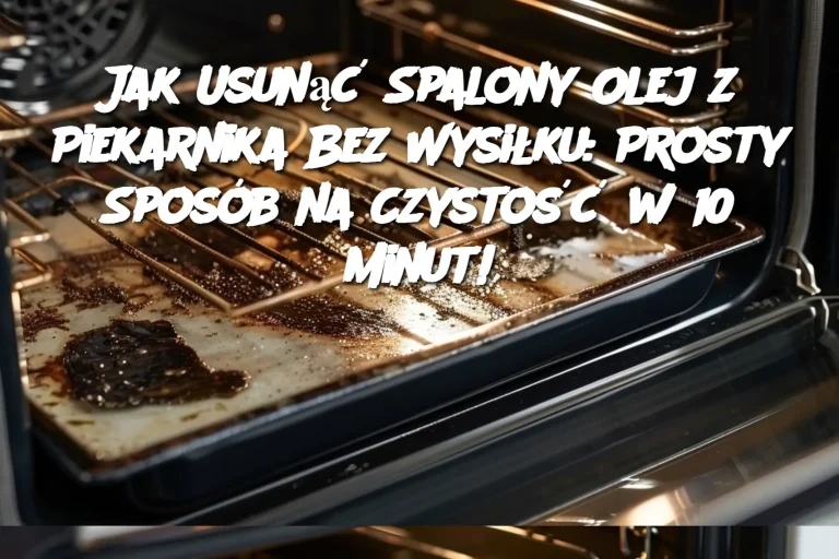 Jak Usunąć Spalony Olej z Piekarnika Bez Wysiłku: Prosty Sposób na Czystość w 10 Minut!