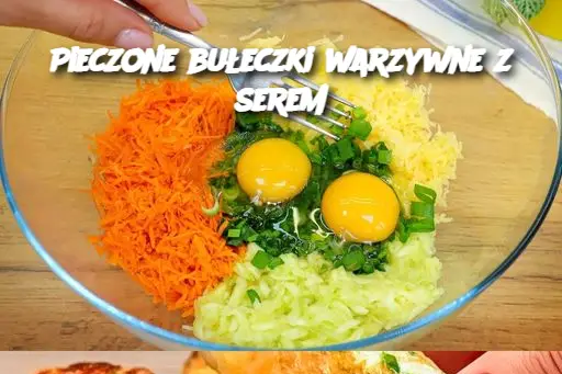 Pieczone bułeczki warzywne z serem