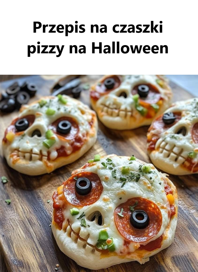 Przepis na czaszki pizzy na Halloween