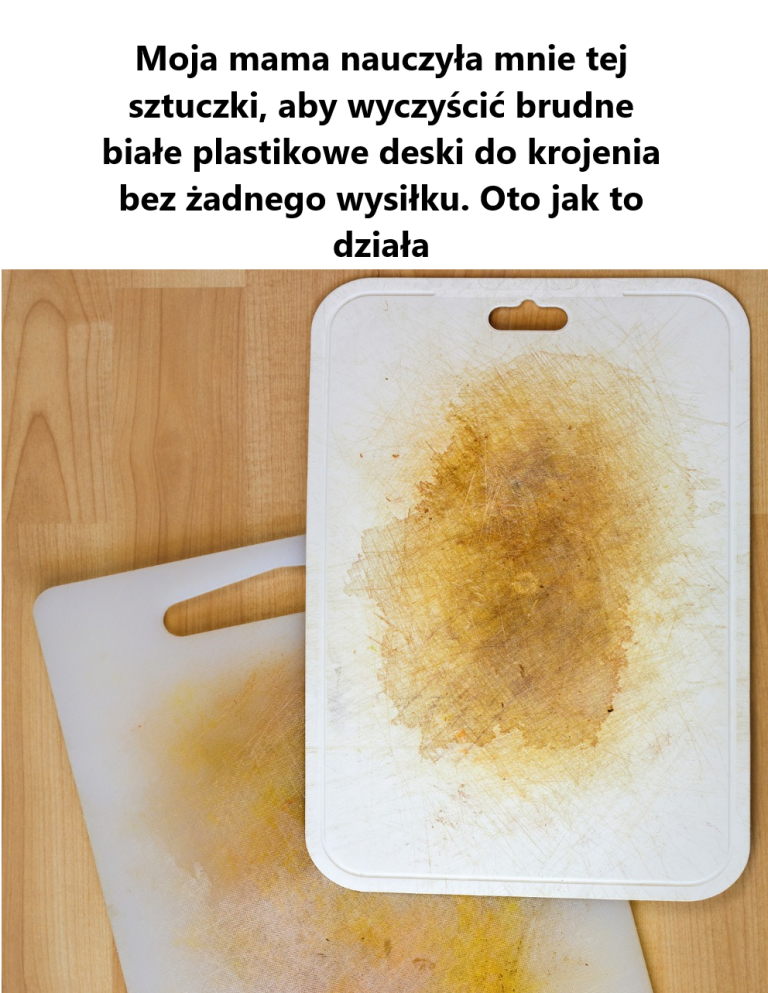 Jak utrzymać białe plastikowe deski do krojenia w czystości