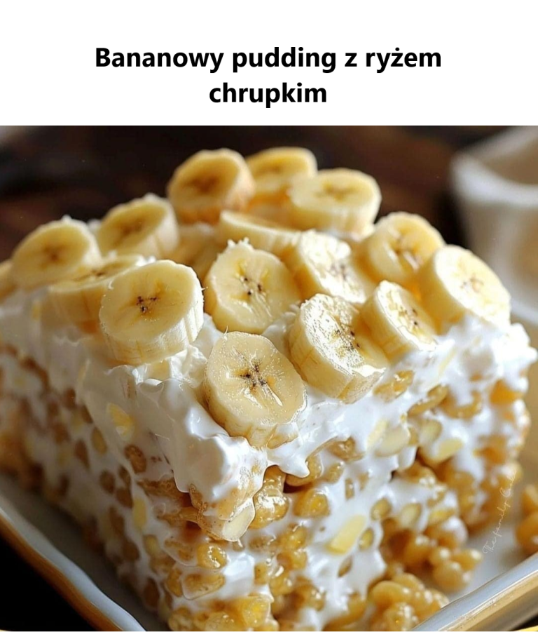 Bananowy pudding z ryżem chrupkim